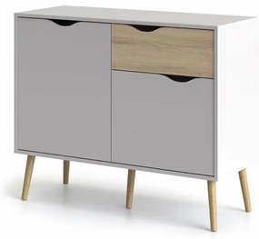 Biała komoda OSLO 75387 z 1 szufladą