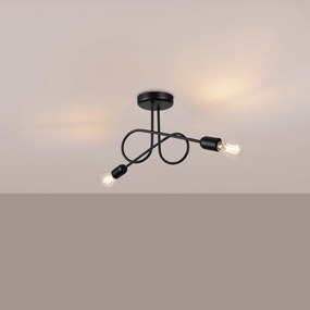 Czarna lampa sufitowa 18x57 cm Opulent – Nice Lamps