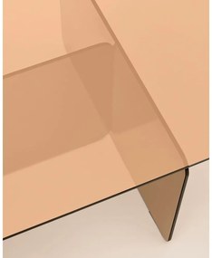 Brązowy szklany stolik 60x120 cm Zaren – Kave Home