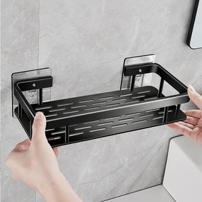 Półka łazienkowa wisząca 2szt - czarna