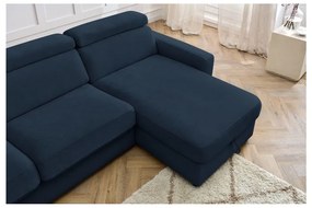 Ciemnoniebieski rozkładany narożnik (strona zmienna) Monaco – Bobochic Paris