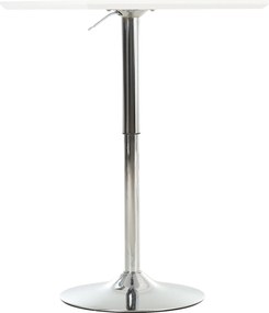 HOMCOM Stół barowy kwadratowy z regulacją wysokości biały stalowy do pubu i restauracji | Aosom PL