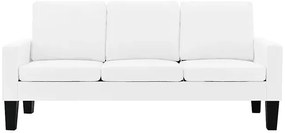 3-osobowa biała sofa z ekoskóry M0-M28