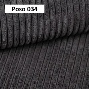 Narożnik wolnostojący CARL Prawy w tkaninie POSO 034