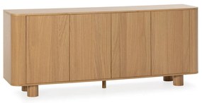 Komoda w dekorze dębu w naturalnym kolorze 180x75x40 cm Padoc – MOME