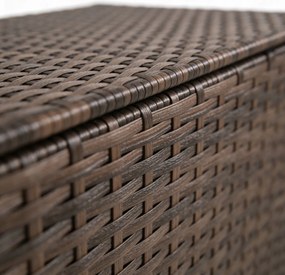 Skrzynia ogrodowa z technorattanu XL-SD-XL, 166x76x80 cm, kolor brązowy
