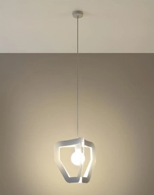 Lampa wisząca TRES biała SOLLUX  LIGHTING