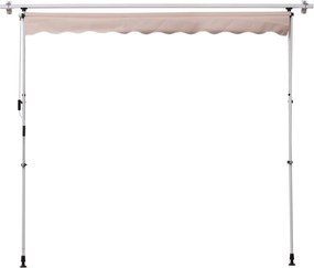Outsunny markiza markiza zaciskowa składane ramię ramię przegubowe markiza z regulacją wysokości aluminium