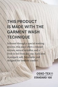 Beżowa pościel dwuosobowa z bawełny renforcé 240x220 cm Amalia Striped – Mila Home Luxury