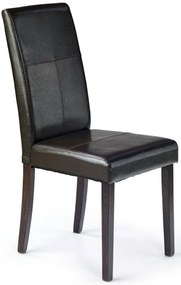 Brązowe Krzesło Tapicerowane Wenge T9-W73