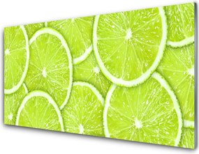 Panel Szklany Orzeźwiające Plasterki Limonki