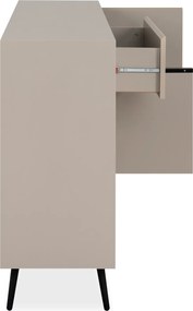 Komoda na wysokich nóżkach Arona 4D1S, w kolorze cappuccino