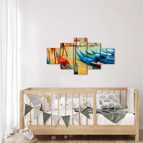 Obraz - Port w Wenecji (125x70 cm)