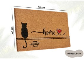 Wycieraczka z włókna kokosowego 40x70 cm Kitty Home – Hanse Home
