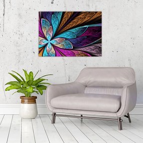 Obraz - Abstrakcja, kwiat (70x50 cm)