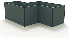 GFP 150 x 224 x 77 cm Grządka podwyższona, antracyt - (GFPV00569)