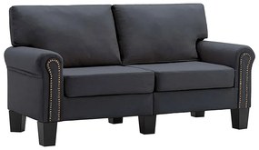 Luksusowa dwuosobowa sofa ciemnoszara - Alaia 2X