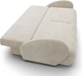 Kanapa z funkcją spania Dinel - jasny beżowy szenil Vibe 06