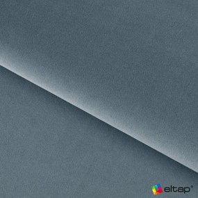 Niebieskie tapicerowane łóżko dwuosobowe ze schowkiem ze stelażem 140x200 cm Plissa – ELTAP