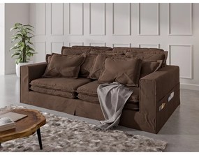 Ciemnobrązowa sofa 236 cm Nora – Ropez