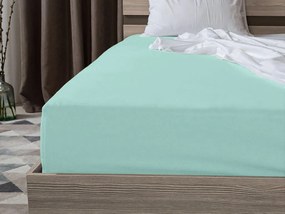 PrzytulneMieszkanie.pl Prześcieradło jersey EXCLUSIVE mentolowe 180 x 200 cm