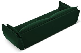 Ciemnozielona aksamitna sofa 248 cm Vanda – Mazzini Sofas