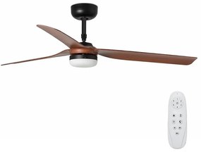 FARO 33817-21 - LED wentylator sufitowy PUNT LED/24W/230V brązowo-czarny + DO