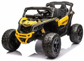 Baby Mix Elektryczny samochód dla dzieci Buggy Hornet, żółty