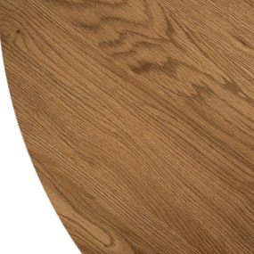 Stół Okrągły TEO 100 cm Dąb Złoty/Czarny do Jadalni Salonu Nowoczesny Loft