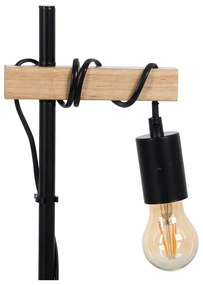 Czarno-naturalna lampa stołowa (wysokość 52 cm) – Ixia