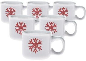 Zestaw 6 ceramicznych kubków Vločka, 90 ml