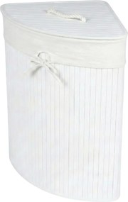 Narożny kosz na pranie ARCO, bambus, 60 l