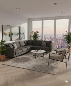 Dywan nowoczesny 3D Arc Romby szary 160 cm x 230 cm