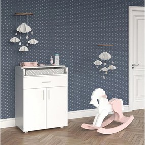 Przewijak dla dziecka biały 75x50x100 lena