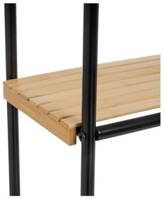 Czarno-naturalny bambusowy regał 41x77 cm – Casa Selección