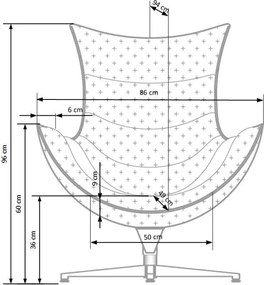 Czarny fotel wypoczynkowy ze skóry Luxor