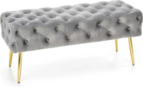 Pikowana velvetowa ławka Athena