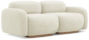 Kremowa sofa modułowa z materiału bouclé 190 cm Ailani – Makamii