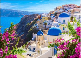Obraz na szkle - Santorini, Grecja (70x50 cm)