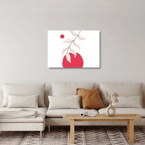 Obraz na szkle - Różowa abstrakcja kwiatowa N⁰2 (70x50 cm)