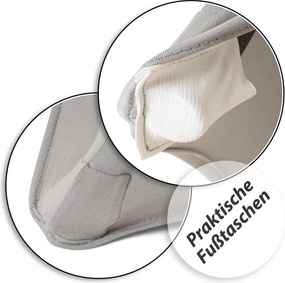 Elastyczny pokrowiec na stół koktajlowy 80x110 cm jasnoszary