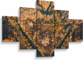 Obraz - Rzeka w kształcie serca (125x70 cm)