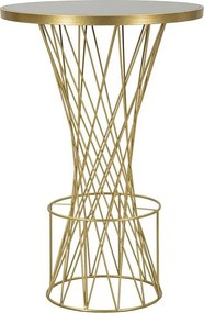 Stolik Kawowy VKH805, Złoto, 70x70x103 cm, Kendra Home