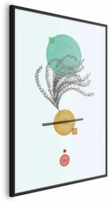 Plakat Roślinna kompozycja 29,7x42 cm z ramą czarną bez marginesu ARTGEIST B