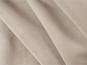 Beżowe tapicerowane łóżko dwuosobowe ze schowkiem ze stelażem 160x200 cm Mount – Micadoni