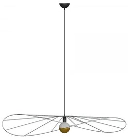 Czarna industrialna lampa wisząca 70 cm - EX599-Eskolo