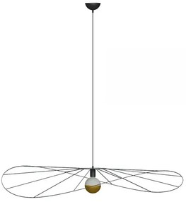Czarna industrialna lampa wisząca 70 cm L5-E92
