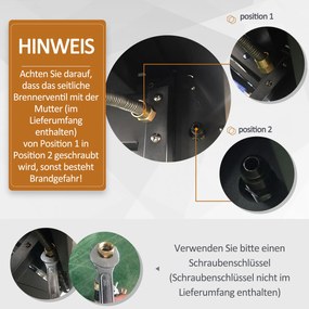 Outsunny Gril Gazowy Mały – Mały Gril Gazowy, Duży Gril Gazowy, Gril Gazowy Średni – Aosom PL