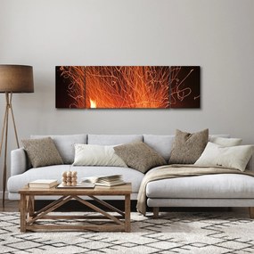 Obraz ognia (170x50 cm)