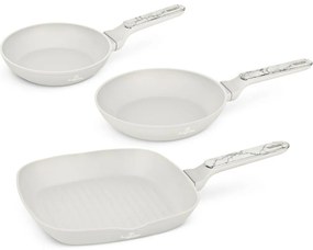 BerlingerHaus Zestaw patelni z powłoką tytanową Sahara Marble, 2+1 szt.